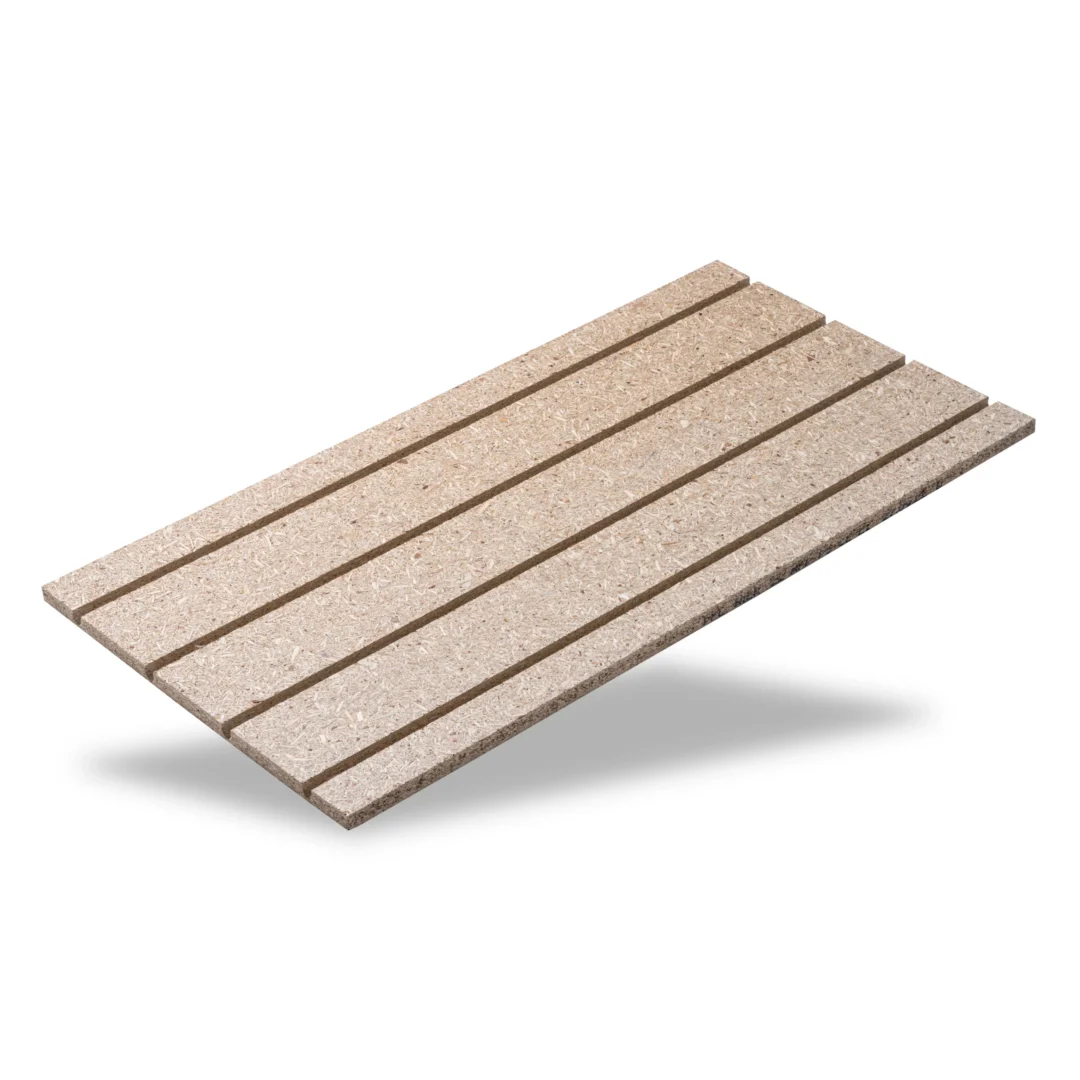 Vlakke WOODCORE plaat voor droogbouw vloerverwarming en stabiele vloerconstructie